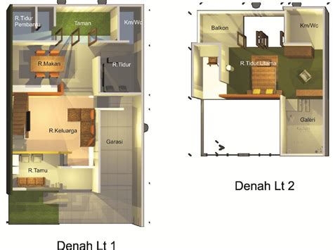 Desain rumah split level, ukuran 6x12, keren banget nih. imajinasirumahStudio: frame and split level