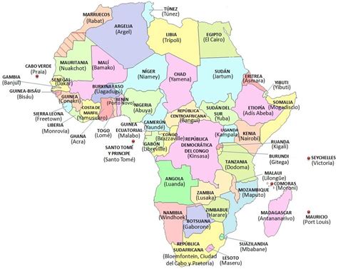 Mapa África Político