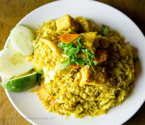 Vegan Thai Yellow Curry Fried Rice Natural Veggie Recipes