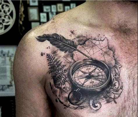 Share More Than 79 Compass Chest Tattoo Esthdonghoadian