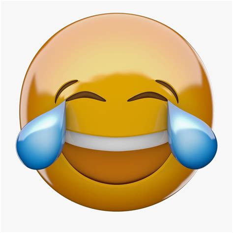 Emoji 3 Face With Tears Joy 3d Model 9 Max Fbx Obj Ma C4d Free3d