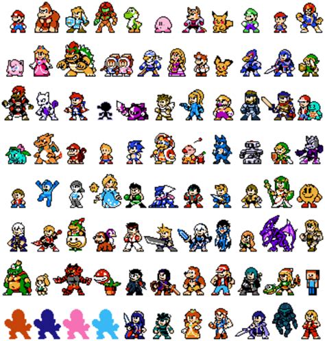 Pixel Smash Super Smash Brothers Ultimate Super Smash Brothers