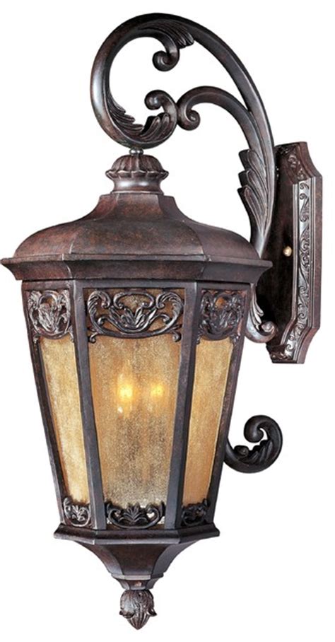 Tuscan Three Light Up Lighting Outdoor Large Wall Sconce