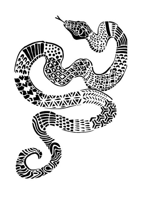 Snake Serpent Stencil Reusable Mandala Wall Stencil Screen Printing