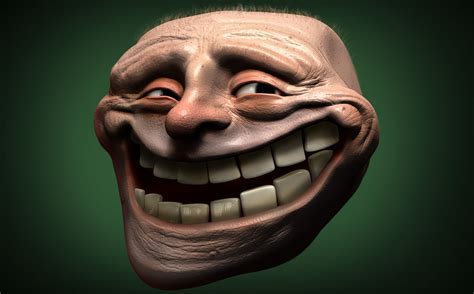 Artstation Troll Face Wil Hughes Troll Face Creepy Horror Troll