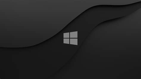 Windows 10 Computer Hd 4k Dark Logo Black Hd Wallpaper Rare