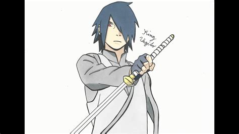 Drawing Sasuke Uchiha Boruto Naruto Next Generations Youtube