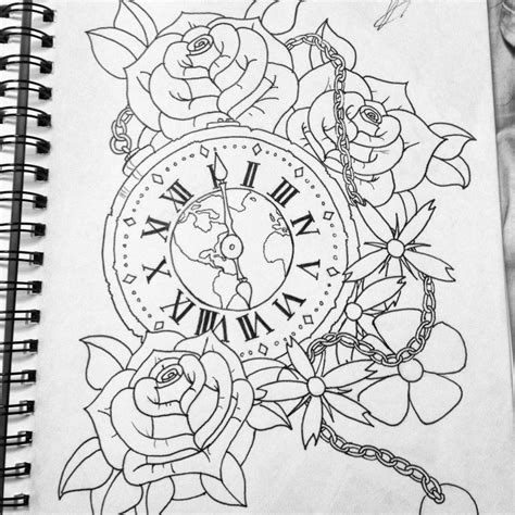 Clock By Shobbzane On Deviantart Watch Tattoo Design Clock Tattoo