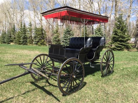 Horse Drawn Surrey For Sale In Alberta Beautiful Surrey With Fringe