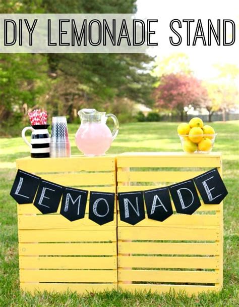 super easy diy lemonade stand happy go lucky