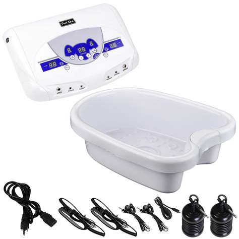 Yescom Dual User Ionic Detox Foot Bath Machine Tub Basin Kit With