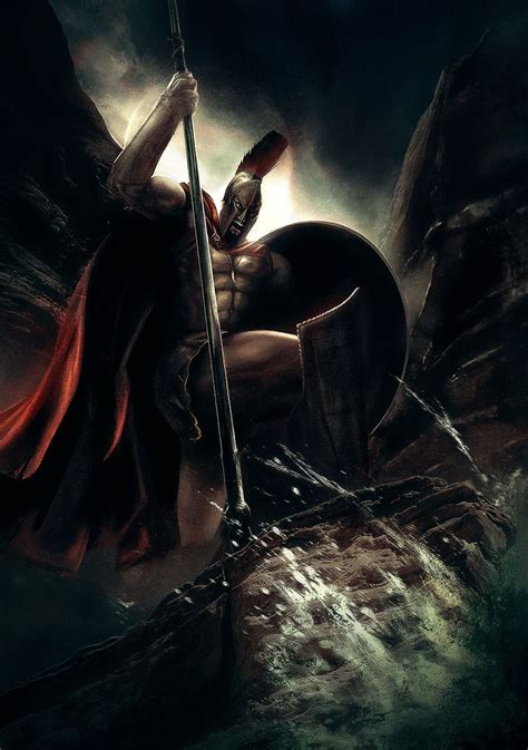 King Leonidas Greek Warrior Digital Illustration Spartan Warrior