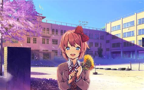 Wholesome Reassuring Sayori To Brighten Up Your Day Original Art By Satchely Edits By Me R