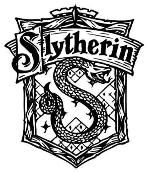 Harry Potter Slytherin House Crest Vinyl Wall Art Decal Etsy