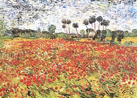 Vincent Van Gogh Field Of Poppies Poster Kunstdruck Bei Germanpostersde
