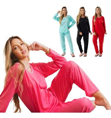 Kit Com 10 Pijamas No Atacado Revenda Pijama Malha Cod 177 Parcelamento Sem Juros