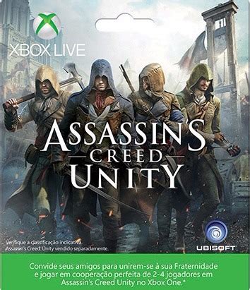 Assassins Creed Unity Xbox One Código Original 25 Digitos R 19 99 em