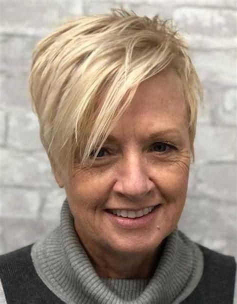 An edgy, punky style goes brilliantly with short spiky hair, but it is also latest short hair styles and trends make it possible to go unlimited styling options for women with pixie hairstyles. Classy Pixie Haircuts for Older Women | Short Hairstyles ...