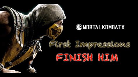 Mortal Kombat X First Impression Finish Him Ios Gameplay Youtube