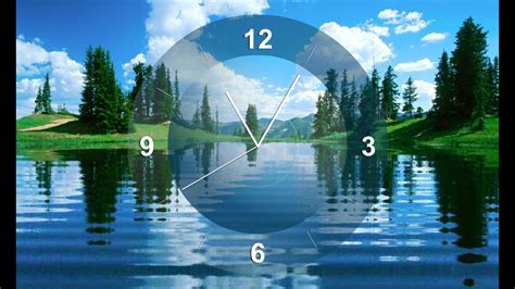 Free Clock Screensaver for Windows 10 - Lake Clock Screensaver ...