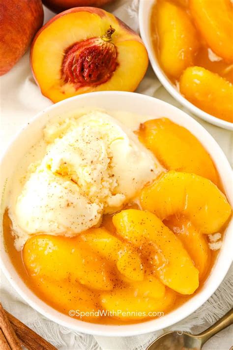 Peach Syrup Recipe For Ice Cream Dandk Organizer