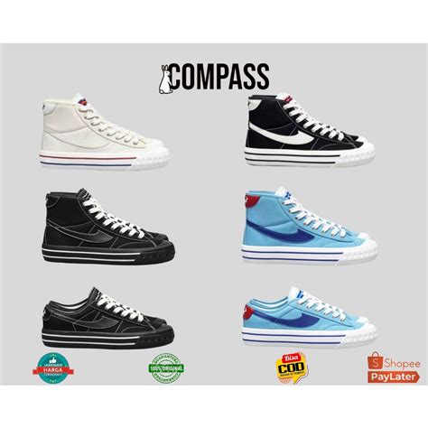 Jual [original] Sepatu Compass High Decon Compass High Decon Black White Compass High