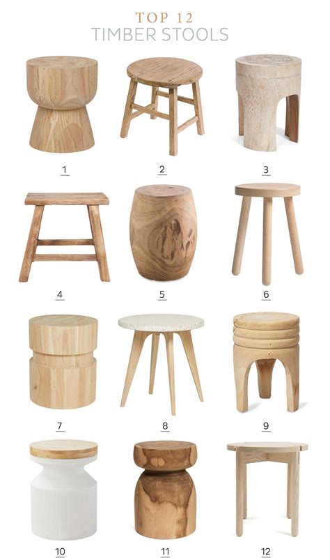 Timber Stools Roundup — Adore Home Magazine