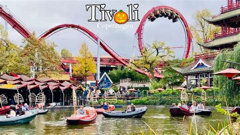 Tivoli Gardens Amusement Park Copenhagen Halloween In Tivoli 4k
