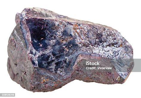 Cuprite Batu Mineral Bijih Tembaga Terisolasi Foto Stok Unduh Gambar