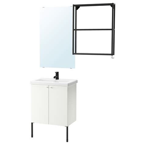 TvÄllenenhet Bathroom Furniture Set Of 11 Whiteanthracite Saljen Tap