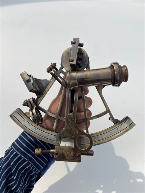 nautical 8 brass working sextant in brown antique marine navigational sextant etsy canada