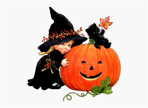 Cute Baby Witches Halloween Cartoon Clip Art Witch Cute Happy