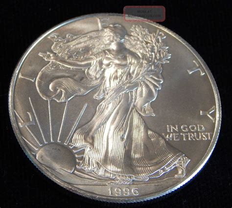 1996 American Silver Eagle Bullion Coin Rare Key Date Choice Gem Bu Nr