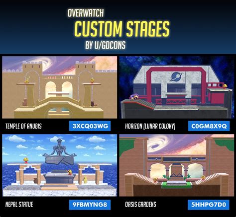 Overwatch Custom Stages Super Smash Bros Ultimate R Overwatch