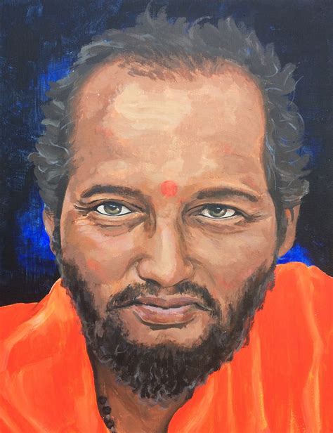 Portrait Of Swami Muktananda By Gayatri Devillier Meditation Etsy