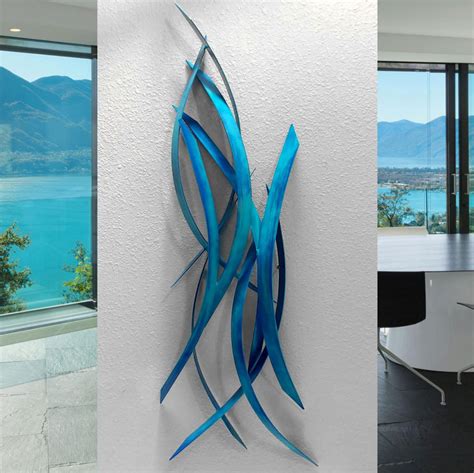 12 Blue Metal Wall Art References