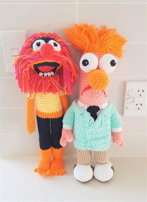 Hand Crocheted Animal Muppet Felt