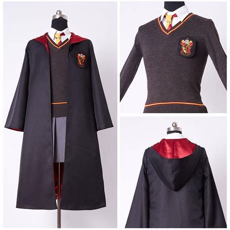 Kids Gryffindor Robe Uniform Hermione Granger Cosplay Costume Child