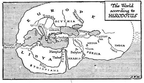The World According To Herodotus C 450 Bc Ancient