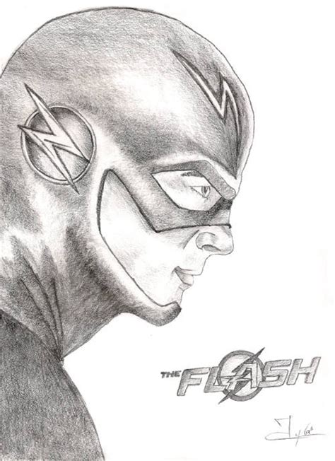 The Flash Super Hero The Flash Drawing The Flash Poster Etsy