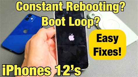 Iphone 12s Stuck In Constant Rebooting Boot Loop With Apple Logo Off