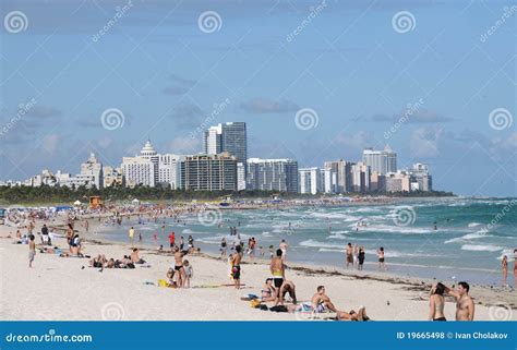 Miami Beach Scenery Editorial Stock Photo Image Of Tropical 19665498