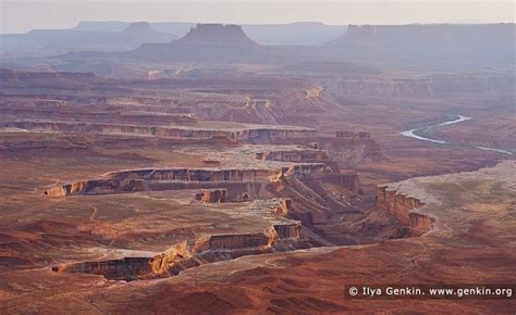 The White Rim And Green River At Sunset Image Fine Art Landscape