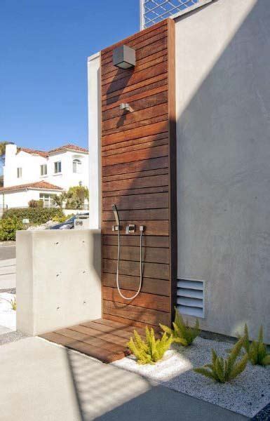 Top 60 Best Outdoor Shower Ideas Enclosure Designs Outdoor Pool