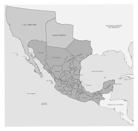Lista 96 Foto Mapa De División Política De México Alta Definición