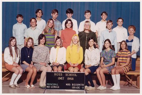 Ross School 8th Grade Class Picture 1967 1968 Mrs Beckwiths Class