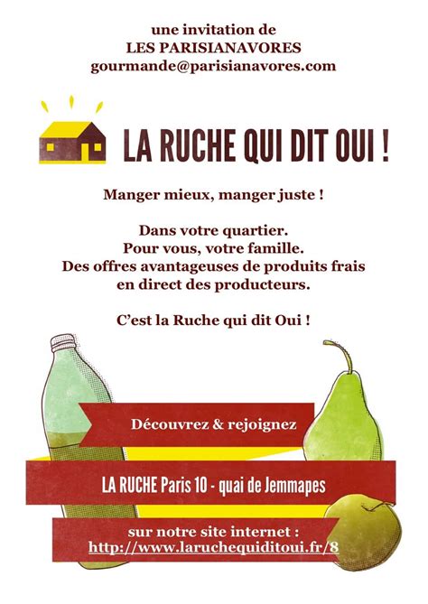 La Ruche Qui Dit Oui Invitation Parisianavores