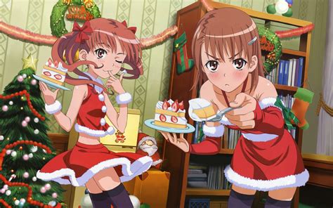 Anime Anime Girls Christmas To Aru Kagaku No Railgun To Aru Majutsu