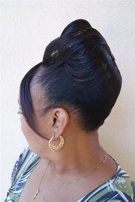 Https://wstravely.com/hairstyle/african American French Roll Hairstyle Black Hair