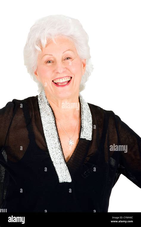 Elegant Elderly Woman Stock Photo Alamy